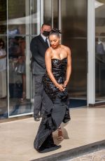 KAT GRAHAM Leaves Martinez Hotel at 74th Cannes Film Festival 07/15/2021