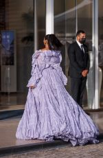 KAT GRAHAM Leaves Martinez Hotel at 74th Cannes Film Festival 07/17/2021