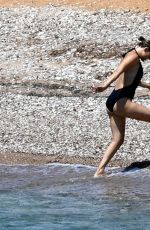 KATE HUDSON in Swimsuit at a Beach in Greece 07/03/2021