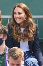 KATE MIDDLETON at Wimbledon Championships Day 5 in London 07/02/2021