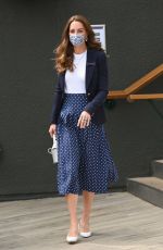 KATE MIDDLETON at Wimbledon Championships Day 5 in London 07/02/2021