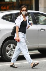 KATIE HOLMES at La Colombe Coffee in New York 07/28/2021