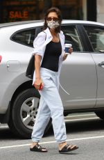 KATIE HOLMES at La Colombe Coffee in New York 07/28/2021