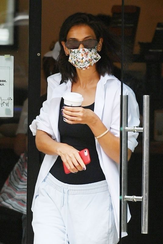 KATIE HOLMES at La Colombe Coffee in New York 07/28/2021