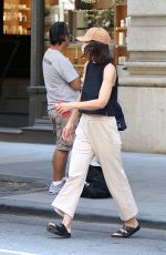 KATIE HOLMES Out and About in New York 06/29/2021