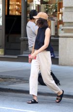 KATIE HOLMES Out and About in New York 06/29/2021