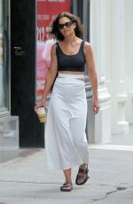 KATIE HOLMES Out in New York 06/25/2021