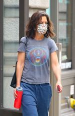 KATIE HOLMES Out in New York 07/26/2021