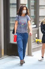 KATIE HOLMES Out in New York 07/26/2021