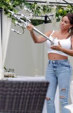 KATIE PRICE in Tight Ripped Denim Out in Essex 07/12/2021