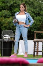 KATIE PRICE in Tight Ripped Denim Out in Essex 07/12/2021