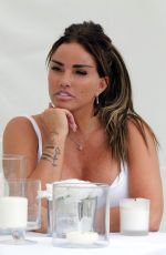 KATIE PRICE in Tight Ripped Denim Out in Essex 07/12/2021