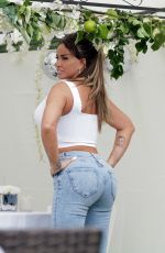 KATIE PRICE in Tight Ripped Denim Out in Essex 07/12/2021