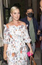 KATY PERRY Out for Dinner in Paris 07/07/2021