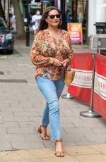 KELLY BROOK Arrives at Heart FM in London 07/12/2021