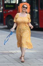 KELLY BROOK Arrives at Heart Radio in London 07/02/2021