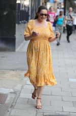 KELLY BROOK Arrives at Heart Radio in London 07/02/2021