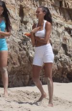 KELLY GALE at a Workout Session Photoshoot on the Beach in Malibu 07/16/2021