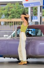 KENDALL JENNER at a Gas Station with Her 1960 Cadillac Eldorado 07/25/2021