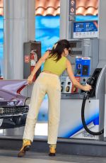 KENDALL JENNER at a Gas Station with Her 1960 Cadillac Eldorado 07/25/2021