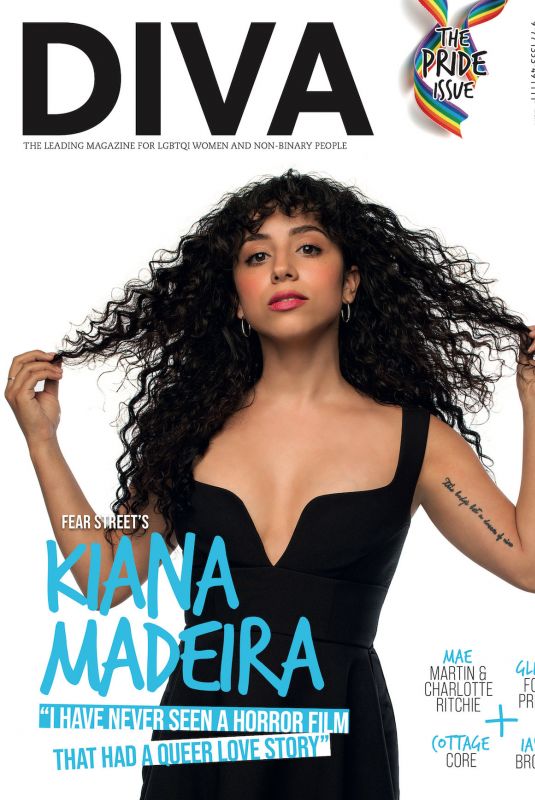 KIANA MADEIRA on the Cover of Diva Magazine, June 2021