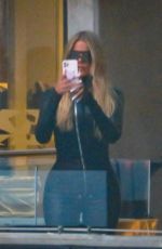 KIM and KHLOE KARDASHIAN Seen at Mercedes-Benz Stadium in Atlanta 07/22/2021