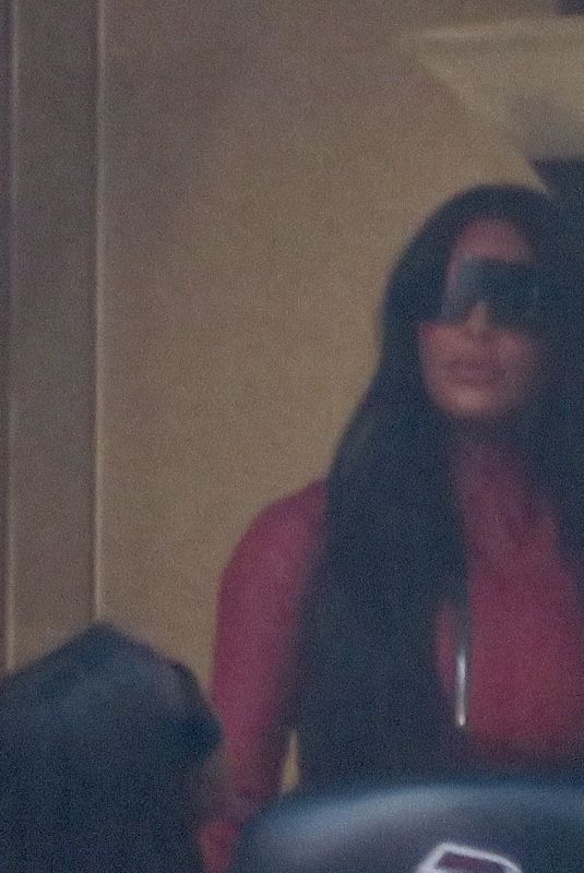 KIM and KHLOE KARDASHIAN Seen at Mercedes-Benz Stadium in Atlanta 07/22/2021