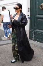 KIM KARDASHIAN Leaves Her Hotel in Rome 06/30/2021