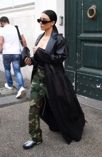 KIM KARDASHIAN Leaves Her Hotel in Rome 06/30/2021