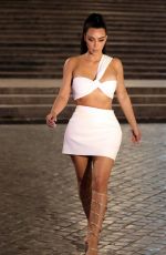 KIM KARDASHIAN Night Out in Rome 06/30/2021