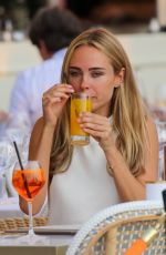 KIMBERLEY GARNER at Cafe de Paris in Saint Tropez 07/21/2021