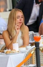 KIMBERLEY GARNER at Cafe de Paris in Saint Tropez 07/21/2021