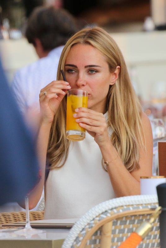 KIMBERLEY GARNER at Cafe de Paris in Saint Tropez 07/21/2021