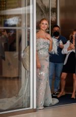 KIMBERLEY GARNER Leaves Martinez Hotel in Cannes 07/12/2021
