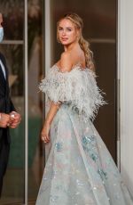 KIMBERLEY GARNER Leaves Martinez Hotel in Cannes 07/12/2021