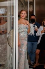KIMBERLEY GARNER Leaves Martinez Hotel in Cannes 07/12/2021