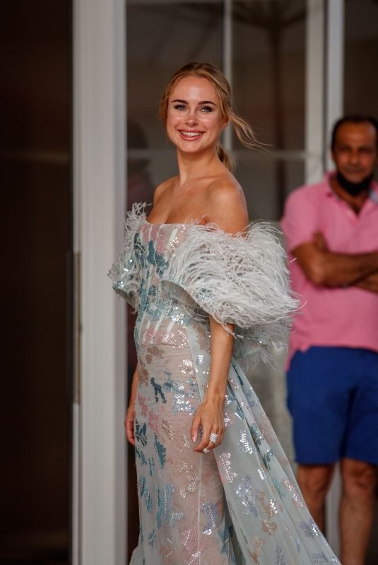 KIMBERLEY GARNER Leaves Martinez Hotel in Cannes 07/12/2021