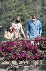 KITTY SPENCER and Michael Lewis on Honeymoon at Amalfi Coast 07/29/2021