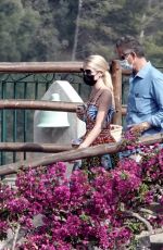 KITTY SPENCER and Michael Lewis on Honeymoon at Amalfi Coast 07/29/2021