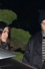 KOURTNEY KARDASHIAN and Travis Barker Leaves Nobu in Malibu 07/13/2021