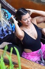 KOURTNEY KARDASHIAN and Travis Barker Out in Disneyland 07/04/2021