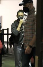 KRISTEN STEWART and DYLAN MEYER at Lax Airport in Los Angeles 07/08/2021