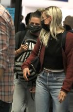 KRISTEN STEWART and DYLAN MEYER at LAX Airport in Los Angeles 07/09/2021