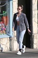 KRISTEN STEWART Leaves a Hair Salon in Los Angeles 07/16/2021
