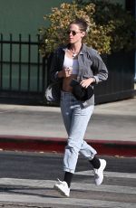 KRISTEN STEWART Leaves a Hair Salon in Los Angeles 07/16/2021