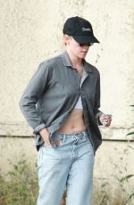 KRISTEN STEWART Leaves a Hair Salon in Los Angeles 07/16/2021