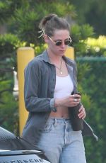 KRISTEN STEWART Leaves a Hair Salon in Los Angeles 07/16/2021