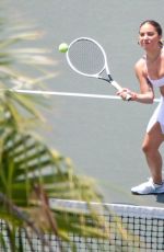 LADY GAGA at a Tennis Session in New York 07/25/2021