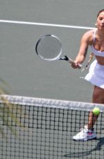 LADY GAGA at a Tennis Session in New York 07/25/2021