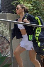 LADY GAGA at a Tennis Session in New York 07/25/2021